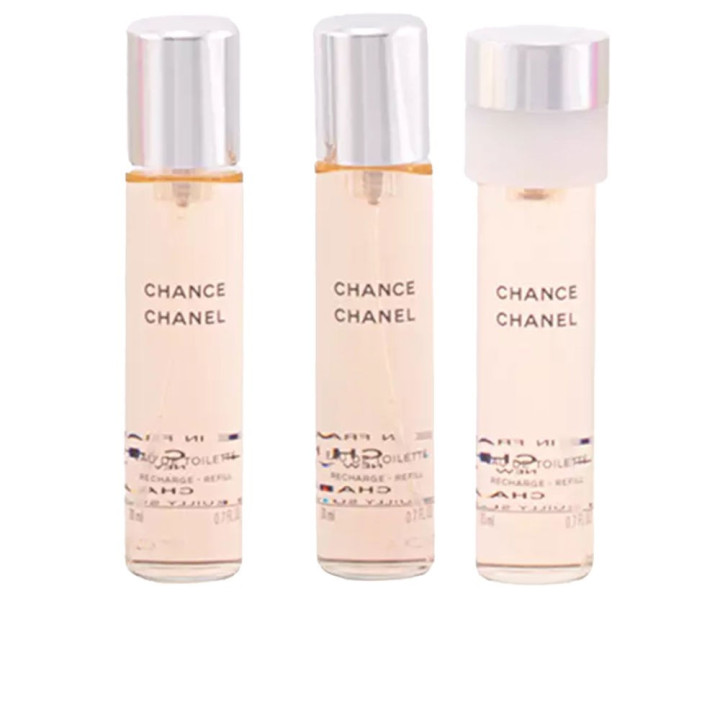 CHANCE eau de toilette spray twist & spray 3 refills 3 x 20 ml