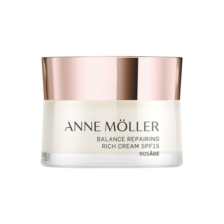 Crema faciala reparatoare si hidratanta cu protectie solara medie Anne Möller ROSÂGE SPF15 50 ml