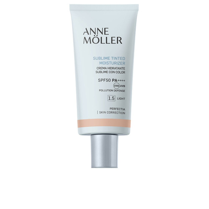 Crema faciala hidratanta cu pigment de culoare si protectie solara SPF50 Anne Möller PERFECTIA 1.5 light 50 ml