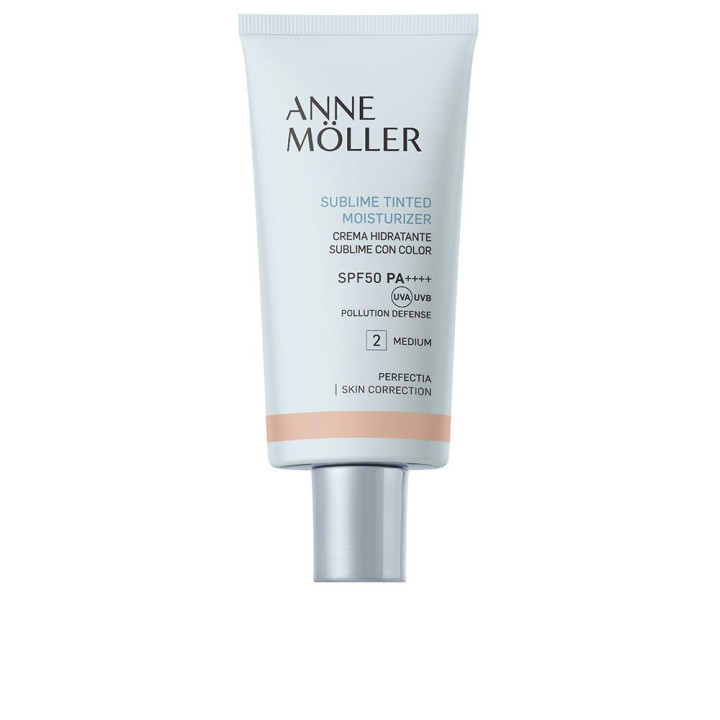 Crema hidratanta cu pigment de culoare si protectie solara SPF50 ANNE MÖLLER PERFECTIA 2 medium 50 ml