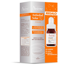 Set cu protectie solara pentru ingrijirea tenului Avene SOLAIRE ANTIEDAD CON COLOR SPF50+ 60 ml