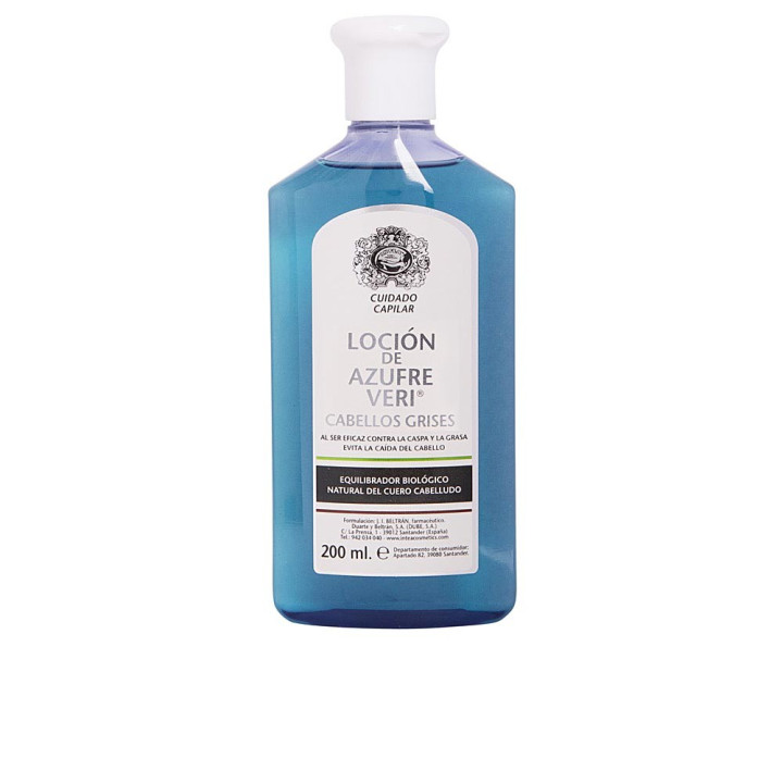 Tratament hidratant anti-cadere pentru parul decolorat blond sau gri Azufre Veri Loción 200 ml