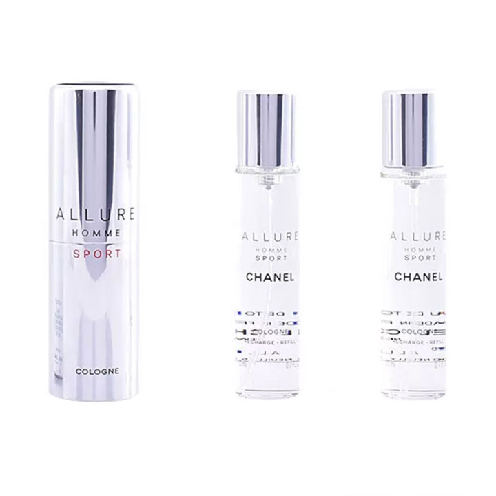 ALLURE HOMME SPORT COLOGNE travel spray and two refills 3 x 20 ml