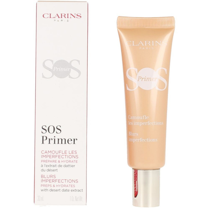 Baza de machiaj pentru ten cu finisaj luminos CLARINS SOS PRIMER 02 peach 30 ml
