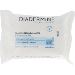 Servetele demachiante pentru ten normal si mixt DIADERMINE TOALLITAS DESMAQUILLANTES 25 buc