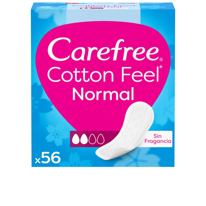 Absorbante zilnice fara parfum Carefree COTTON protector 56 buc