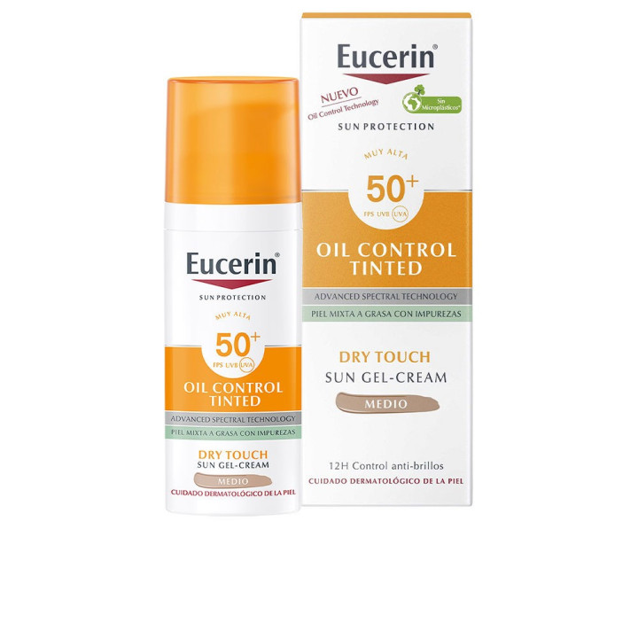 SUN PROTECTION oil dry touch gel-cream color SPF50+ #medium 50 ml