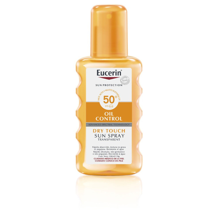 SUN PROTECTION oil dry touch transparent spray SPF50+ 200 ml