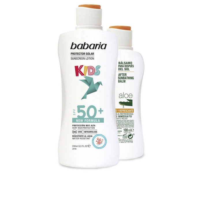 Set protectie solara pentru copii Babaria SOLAR INFANTIL SPF50+ LECHE 2 buc