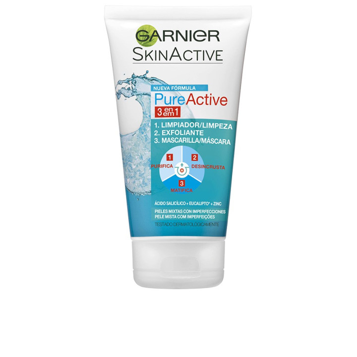 PURE ACTIVE 3-in-1 Cleanser for Combination Skin with Imperfections 150 ml Gel
