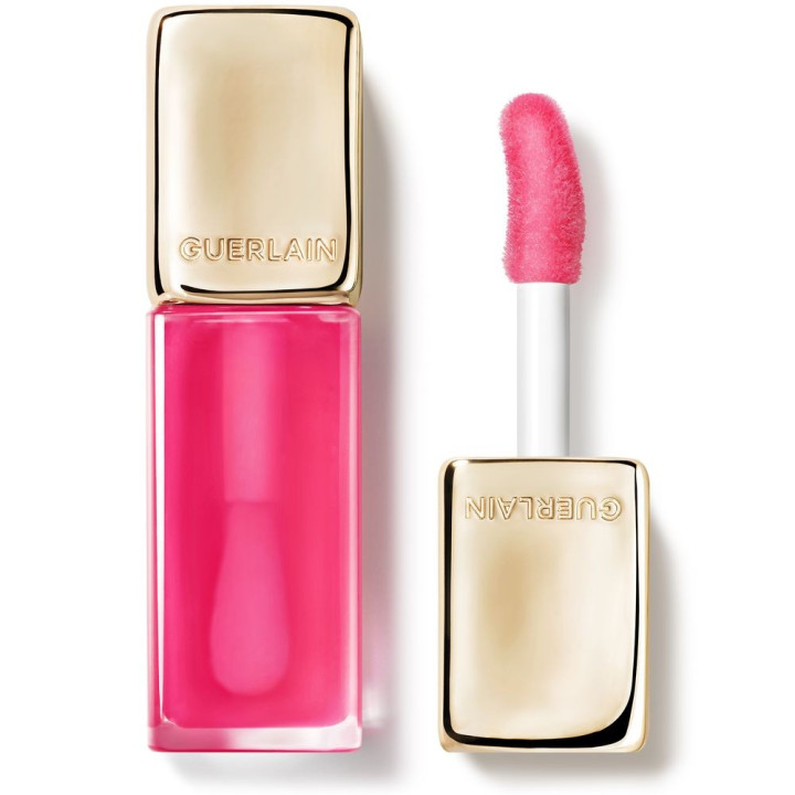 Ulei de buze hranitor cu finisaj stralucitor Guerlain KISSKISS BEE GLOW OIL 458 pop rose 9.5 ml