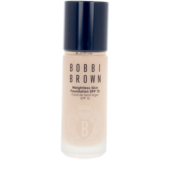 Fond de ten lejer cu acoperire naturala si protectie solara Bobbi Brown WEIGHTLESS SKIN SPF15 #Beige 30 ml