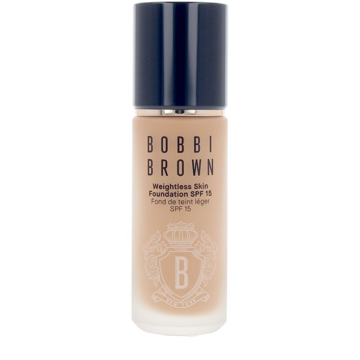 Fond de ten lejer cu acoperire naturala si protectie solara Bobbi Brown WEIGHTLESS SKIN SPF15 #Golden 30 ml