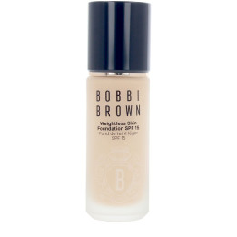 Fond de ten lejer cu acoperire naturala si protectie solara Bobbi Brown WEIGHTLESS SKIN SPF15 #Warm Sand 30 ml