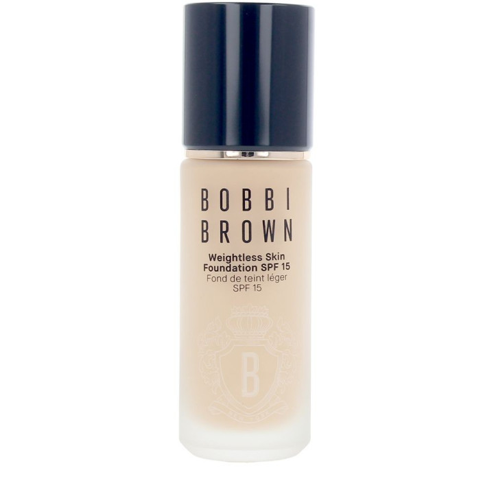 Fond de ten lejer cu acoperire naturala si protectie solara Bobbi Brown WEIGHTLESS SKIN SPF15 #Warm Sand 30 ml