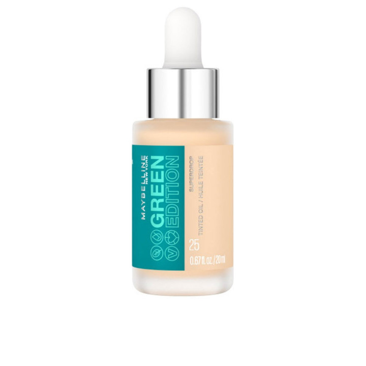 Ulei facial hidratant pigmentat cu efect de iluminare Maybelline GREEN EDITION #25 20 ml