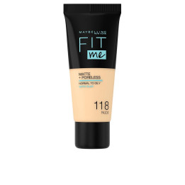 Fond de ten cu efect de matifiere Maybelline FIT ME MATTE+PORELESS #118 nude 30 ml