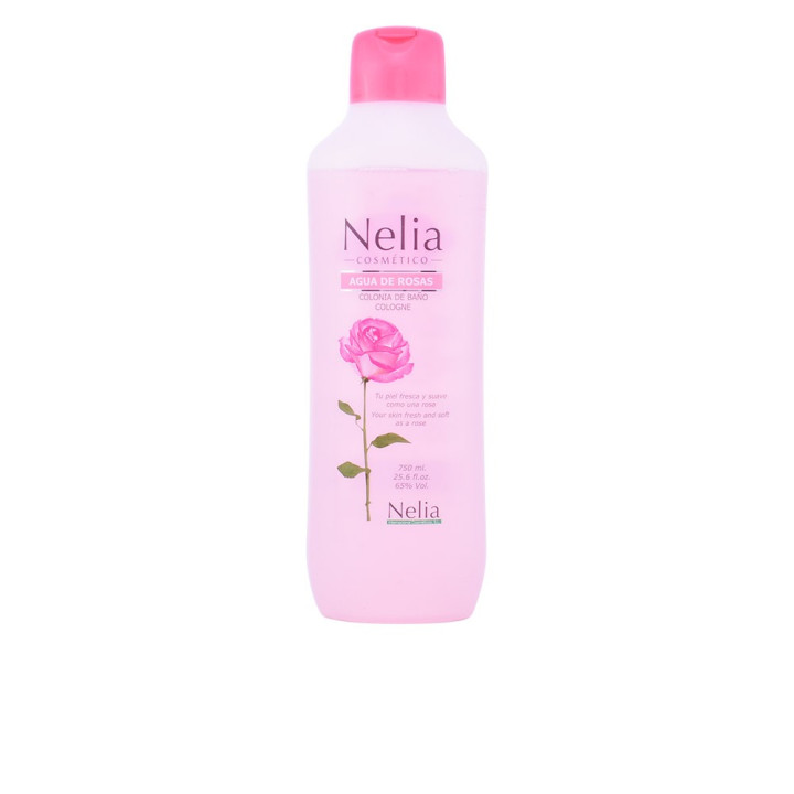Colonie parfumata pentru baie cu apa de trandafiri Nelia AGUA DE ROSAS 750 ml