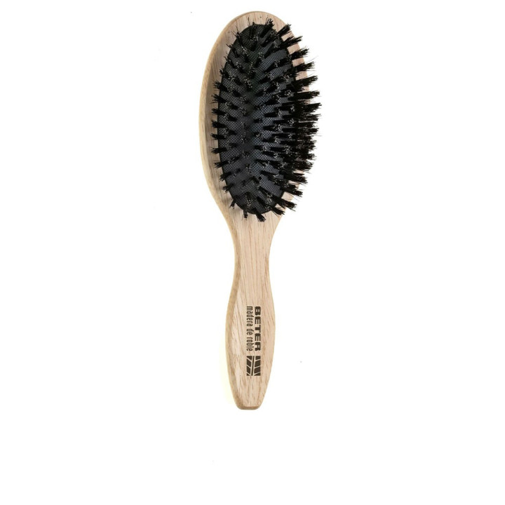 PNEUMATIC BRUSH, mixed bristles, Oak wood handle, 1 unit
