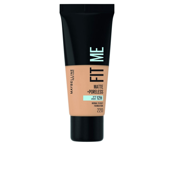 Fond de ten cu efect de matifiere Maybelline FIT ME MATTE+PORELESS #220 30 ml