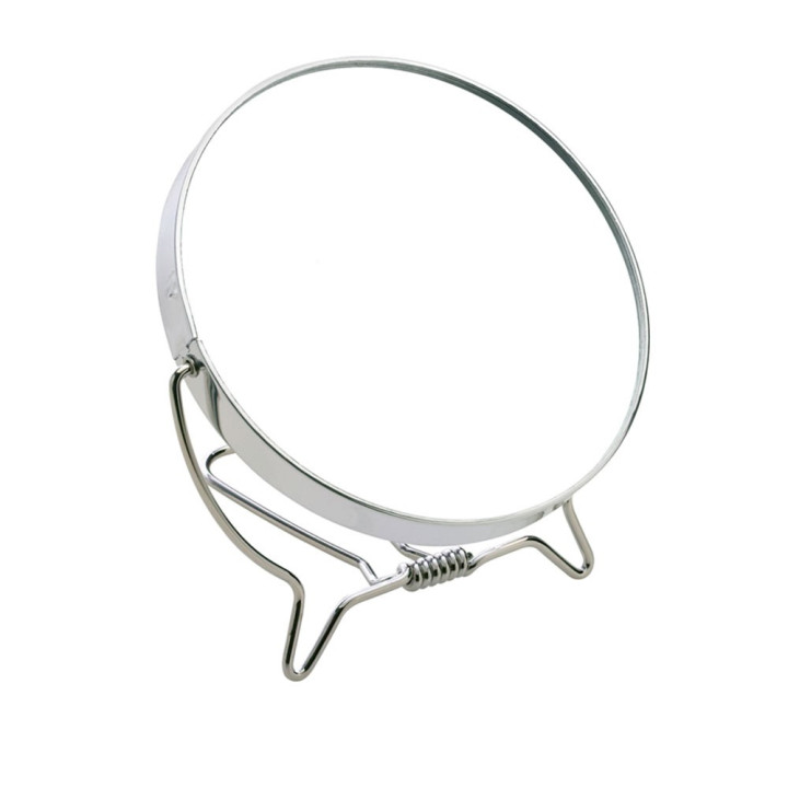 Double metal MIRROR x3 with folding support 12.2 cm 1 unit
