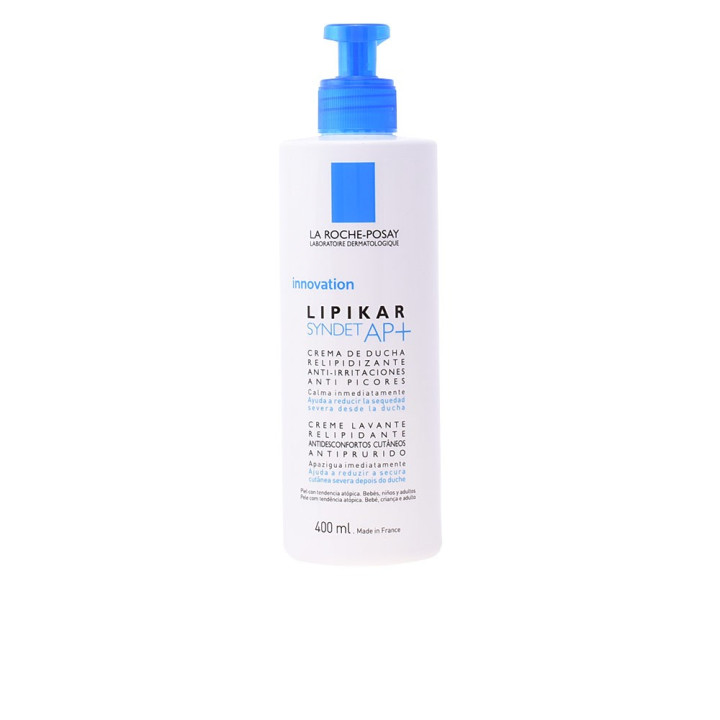 LIPIKAR SYNDET AP+ lipid-replenishing and anti-irritation shower cream for atopic skin 400 ml