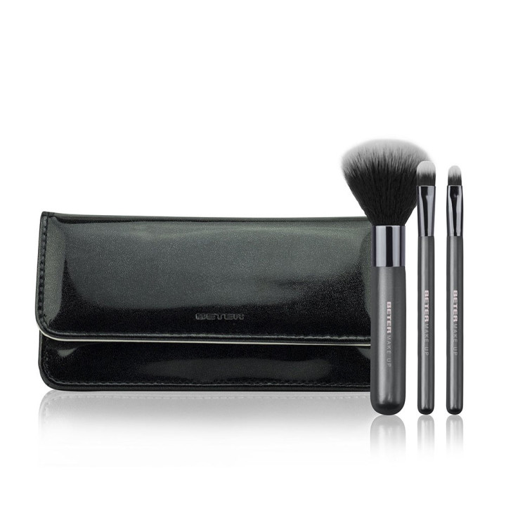 Set Pensule de machiaj pentru ten si ochi BETER BLACK DAY TO NIGHT COLLECTION 4 buc