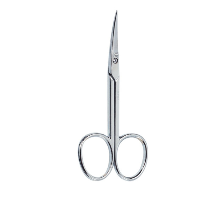 Curved chrome manicure scissors, 1 pc