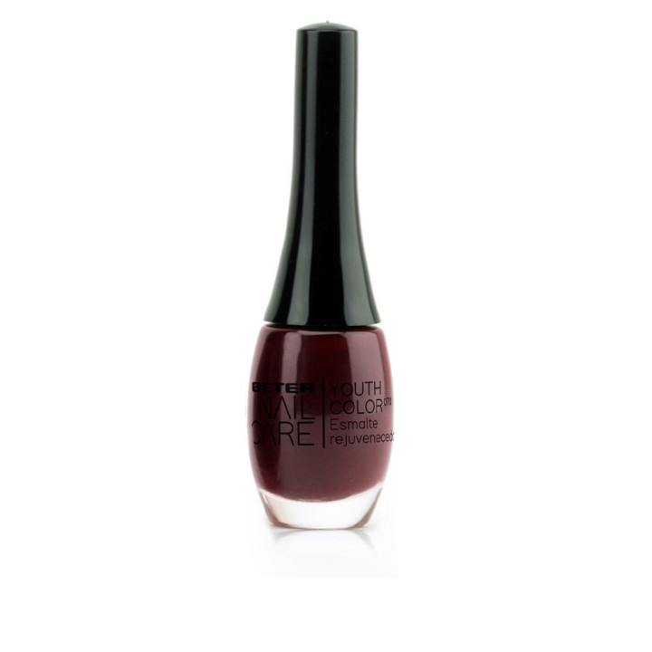 Lac de unghii cu aspect lucios BETER NAIL CARE YOUTH COLOR 070 rouge noir fusion 11 ml