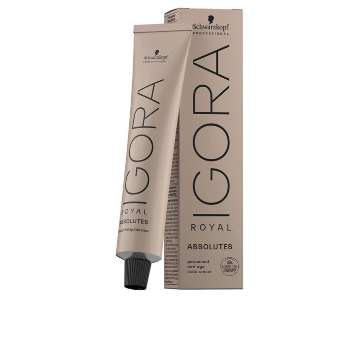 Vopsea de par permanenta, Schwarzkopf Professional Igora Royal Absolutes, 4-60 castaniu ciocolatiu mediu, 60 ml