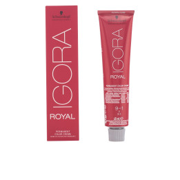 Vopsea de par permanenta, Schwarzkopf Professional Igora Royal, 9-1 blond foarte deschis cenusiu, 60 ml