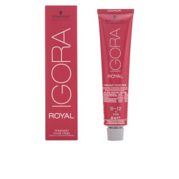Vopsea de par permanenta, Schwarzkopf Professional Igora Royal, 6-12 blond inchis cenusiu, 60 ml