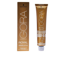 Vopsea de par permanenta, Schwarzkopf Professional Igora Royal Absolutes, 6-70 blond inchis aramiu natural, 60 ml