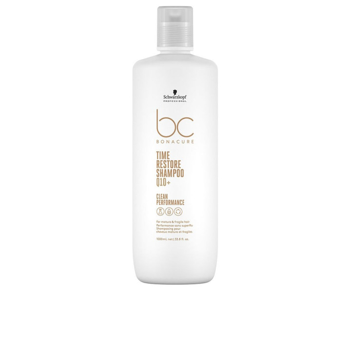 Sampon de par fara siliconi pentru parul matur Schwarzkopf BC TIME RESTORE Q10+ 1000 ml