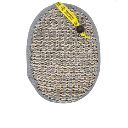 ESPONJA de baño sisal y algodón con brida 1 pz