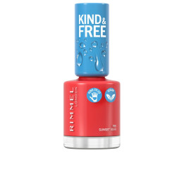 Lac de unghii cu rezistenta indelungata Rimmel London KIND &amp; FREE #155 sunset soar 8 ml