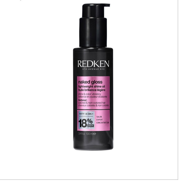 NAKED GLOSS ultra-light oil with a mirror-like shine and thermal protection 100 ml