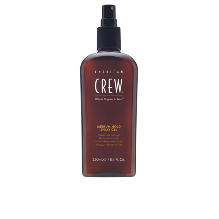 Gel de par sub forma de spray pentru barbati cu fixare medie American Crew MEDIUM HOLD SPRAY GEL 250 ml