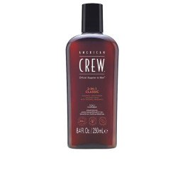 Sampon, balsam si gel de dus 3 in 1 pentru barbati AMERICAN CREW CREW 3 IN 1 250 ml