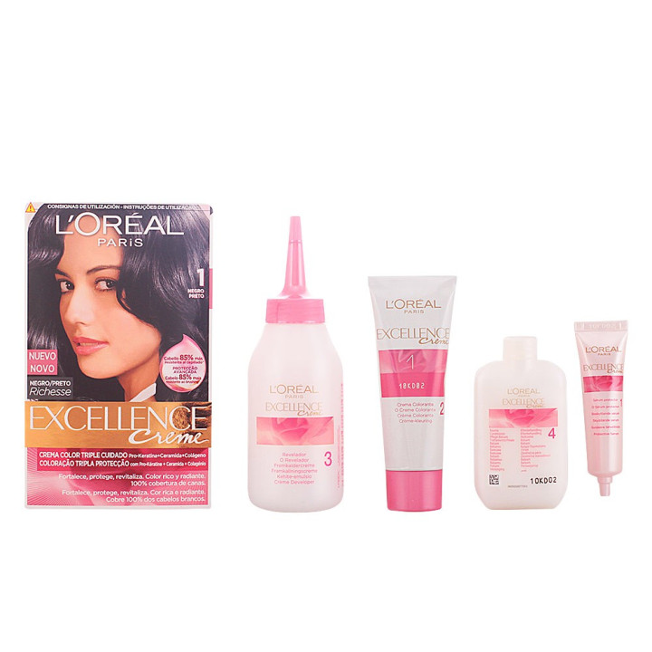 Vopsea de par permanenta L'oréal Professionnel EXCELLENCE 1 black 1 buc