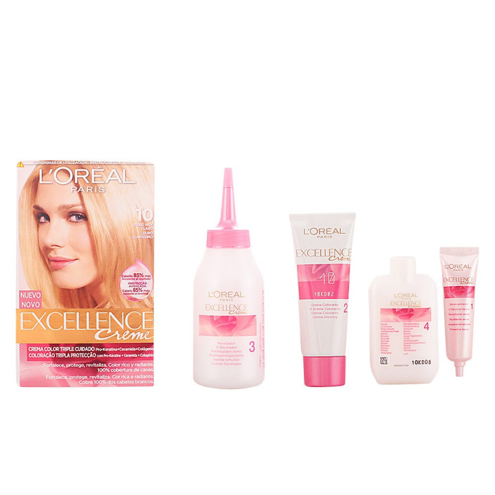 Vopsea de par permanenta L'oréal Professionnel EXCELLENCE 10 very light blonde 1 buc