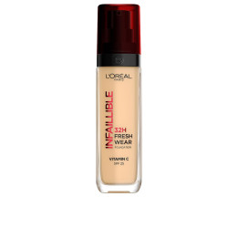Fond de ten cu acoperire mare si protectie solara L’oreal Paris INFAILLIBLE SPF25 #125 naturel rose 30 ml