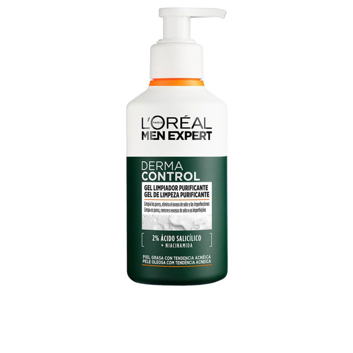 Gel delicat de curatare faciala pentru barbati L’oreal Paris MEN EXPERT DERMA CONTROL 260 ml