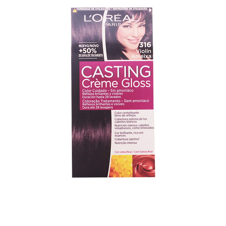Vopsea de par fara amoniac L’oreal Paris CASTING CREME GLOSS #316 violín 1 buc