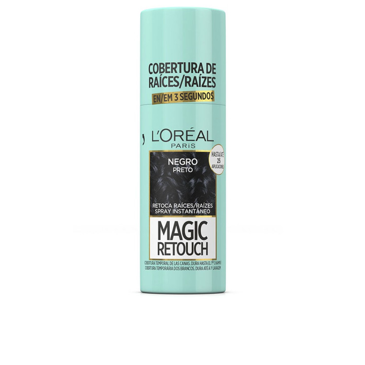 Spray de par pentru acoperirea radacinilor crescute L’oreal Paris MAGIC RETOUCH  #1 negru 75 ml