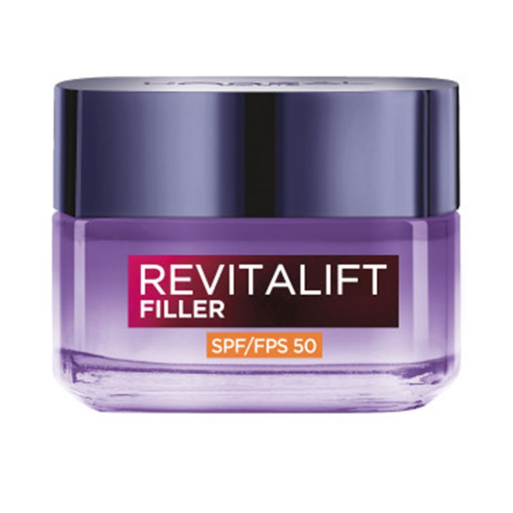 Crema faciala de  zi anti-rid cu acid hialuronic L’oreal Paris REVITALIFT FILLER SPF50 50 ml