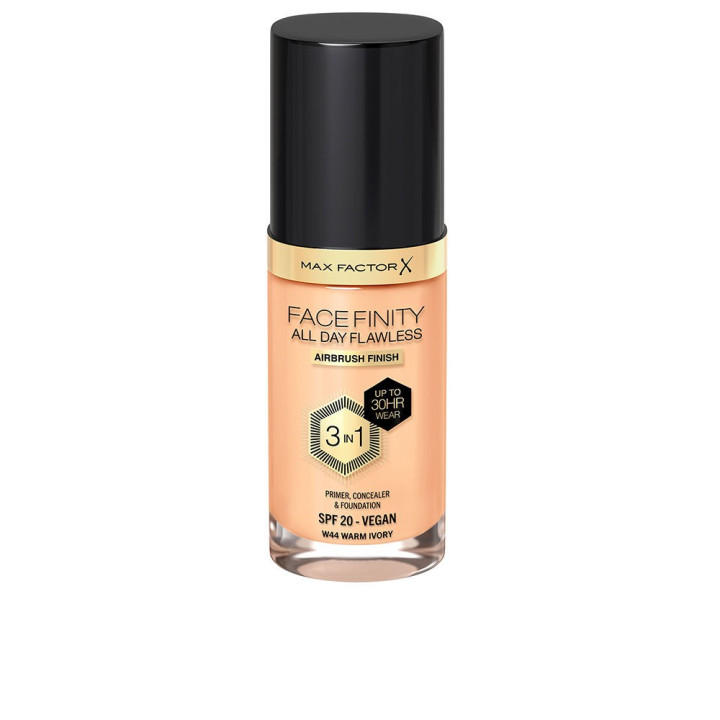 FACEFINITY 3IN1 primer, concealer &amp; foundation #44-warm ivory 30 ml