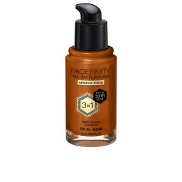 Fond de ten 3 in 1 cu finisaj mat si acoperire completa Max Factor FACEFINITY ALL DAY FLAWLESS 3 IN 1 N102 chocolate 30 ml