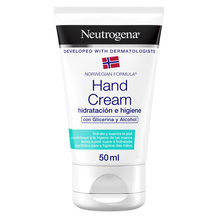 Crema hidratanta cu proprietati de igienizare pentru maini Neutrogena Hand Cream 50 ml