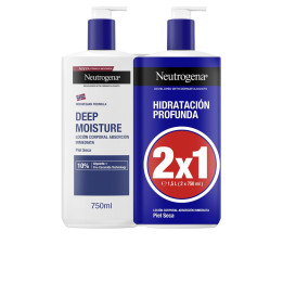 Set Lotiune de corp cu proprietati hidratante, Neutrogena Deep Moisture, 2 x 750 ml